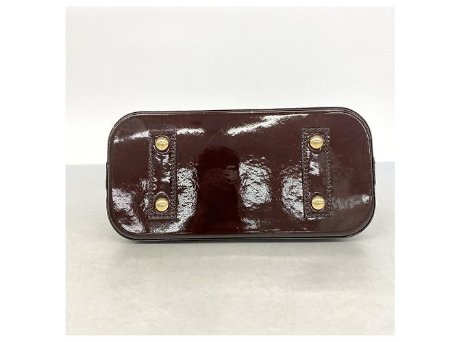 Borsa Louis Vuitton Alma BB Vernis Bordò - vista 3