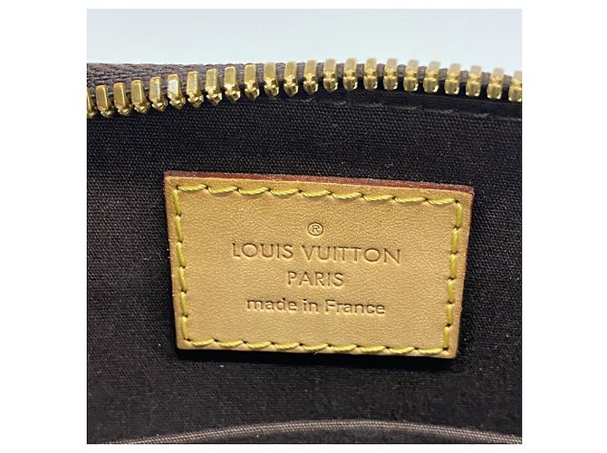 Borsa Louis Vuitton Alma BB Vernis Bordò - vista 5