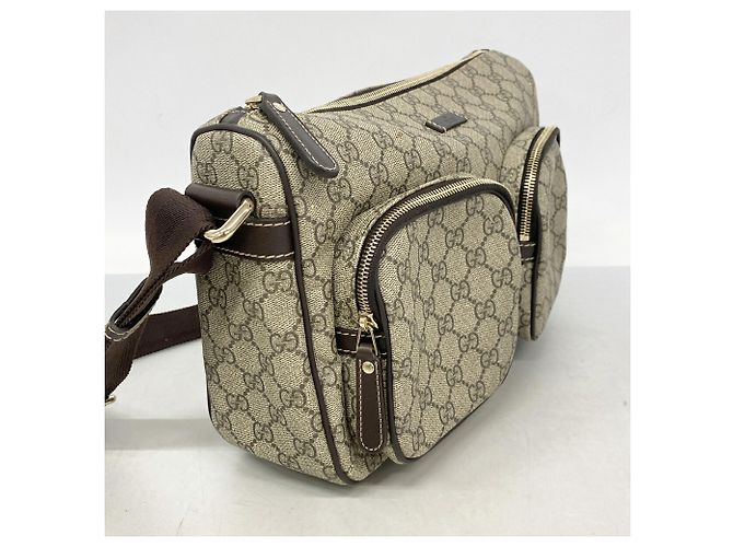 Borsa a tracolla Gucci GG Supreme Marrone - vista 2