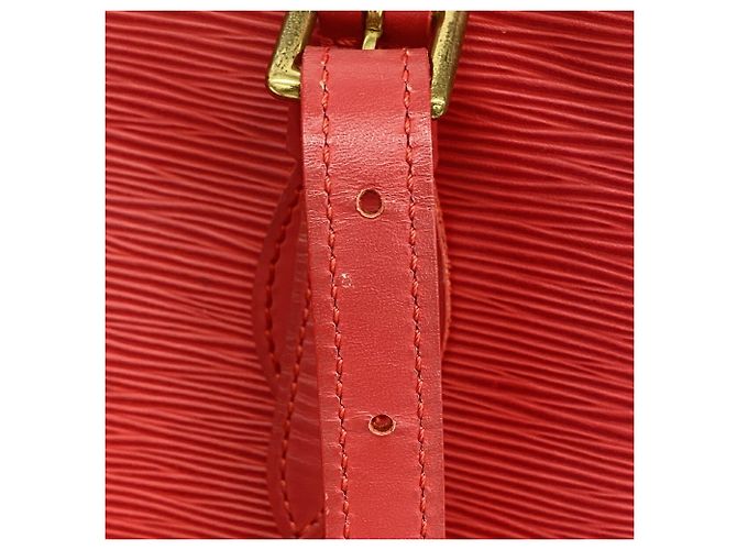 Borsa Tote Louis Vuitton Epi Bucket PM Rosso - vista 10