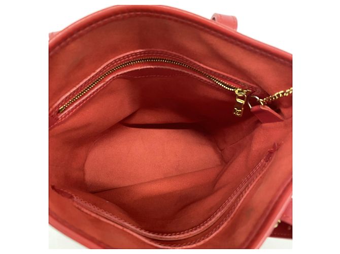 Borsa Tote Louis Vuitton Epi Bucket PM Rosso - vista 4