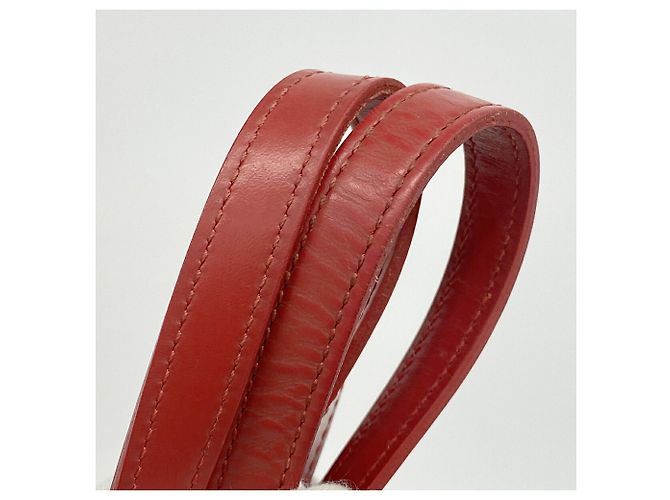 Borsa Tote Louis Vuitton Epi Bucket PM Rosso - vista 9