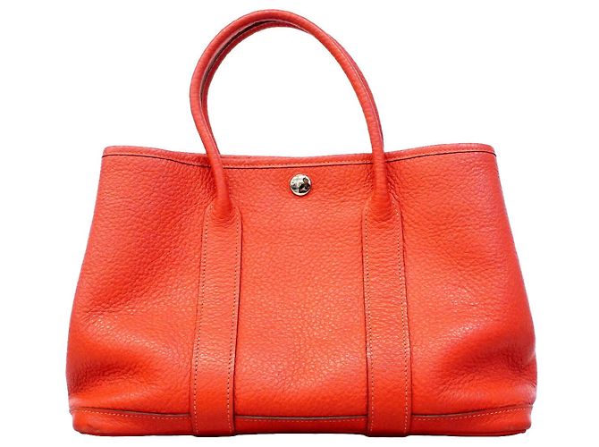 Hermès Borsa Tote Hermes Garden TPM Rosso - vista 12