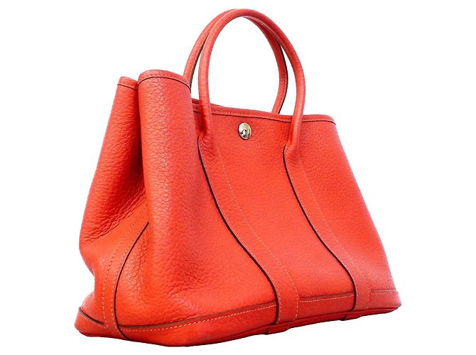 Hermès Borsa Tote Hermes Garden TPM Rosso - vista 2