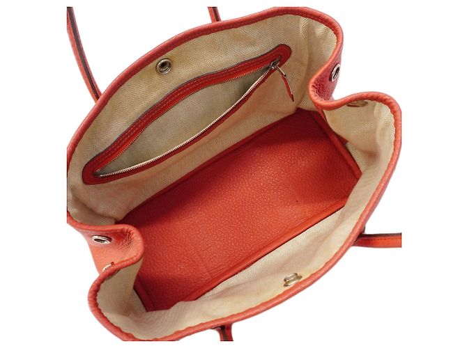 Hermès Borsa Tote Hermes Garden TPM Rosso - vista 4