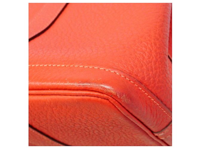 Hermès Borsa Tote Hermes Garden TPM Rosso - vista 6