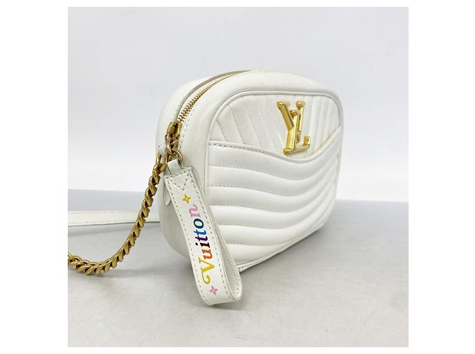 Borsa a tracolla Louis Vuitton New Wave Camera M53863 Bianco - vista 2