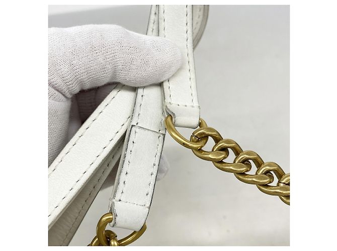 Borsa a tracolla Louis Vuitton New Wave Camera M53863 Bianco - vista 8