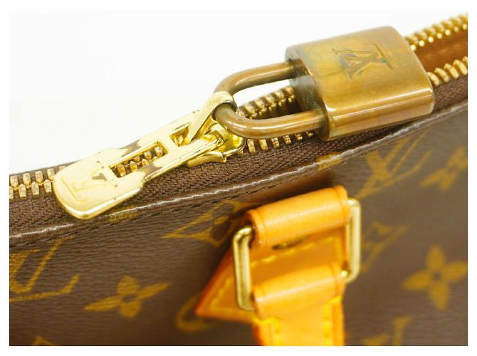 Borsa a mano Louis Vuitton Alma Monogram Marrone - vista 9