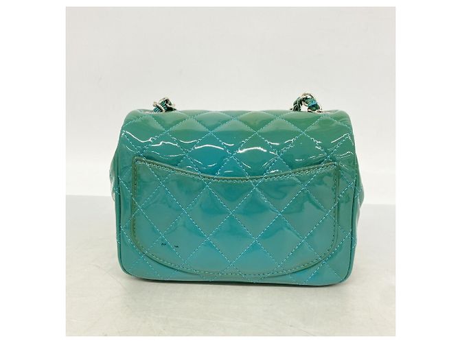 Borsa a tracolla con catena Chanel Matelassé Blu - vista 11