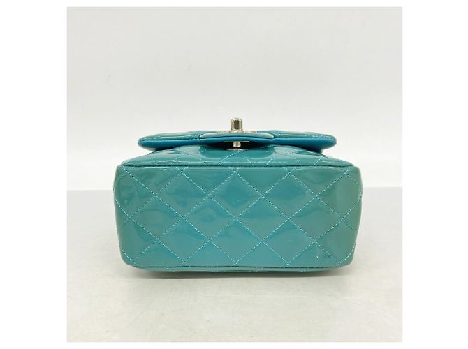 Borsa a tracolla con catena Chanel Matelassé Blu - vista 3