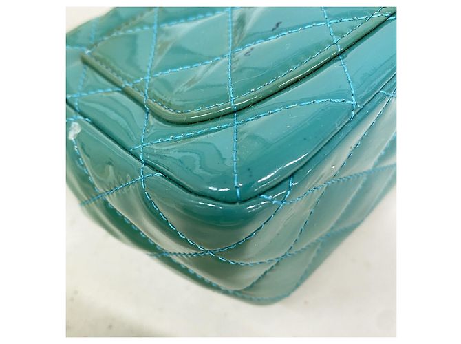 Borsa a tracolla con catena Chanel Matelassé Blu - vista 6