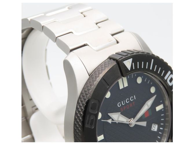 Orologio da polso da uomo Gucci G-Timeless SSP Quadrante Nero - vista 11