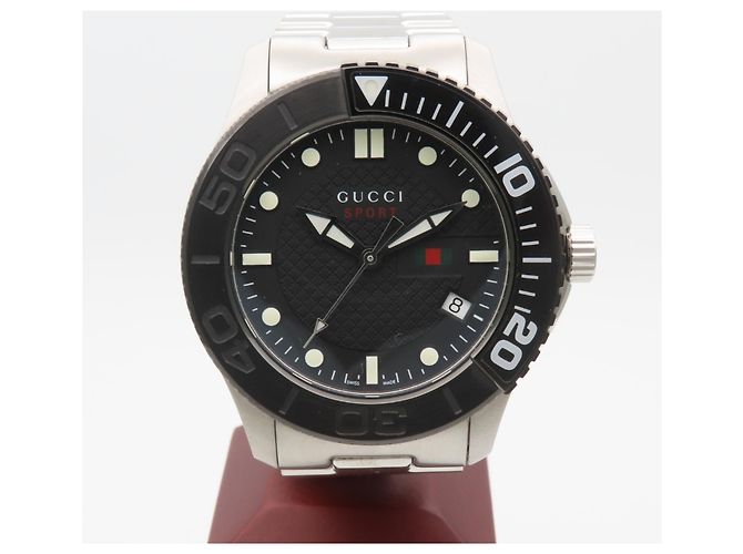 Orologio da polso da uomo Gucci G-Timeless SSP Quadrante Nero - vista 4