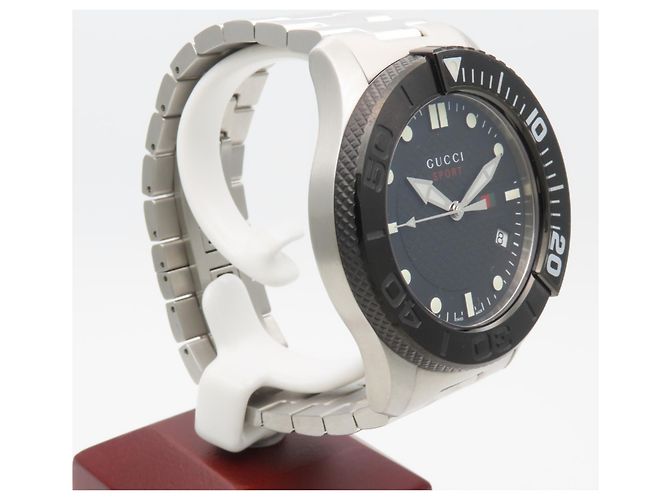 Orologio da polso da uomo Gucci G-Timeless SSP Quadrante Nero - vista 5