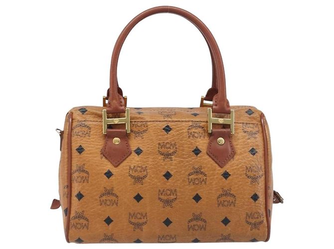 MCM Visetos logogramme Leather Brown - view 2