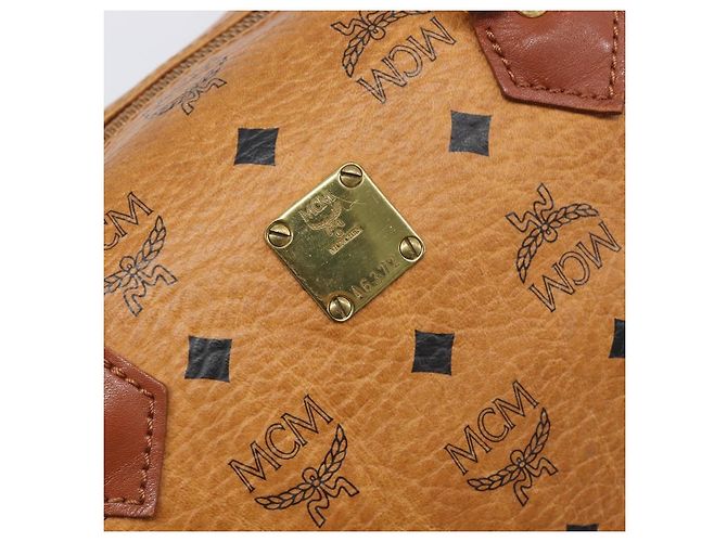MCM Visetos logogramme Leather Brown - view 6