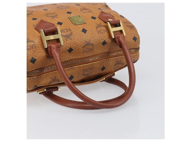 MCM Visetos logogramme Leather Brown - view 7