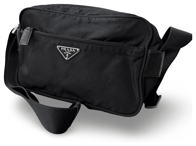 Bolsa tiracolo Prada Tessuto em nylon preto - vista 2