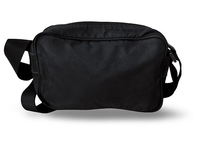 Bolsa tiracolo Prada Tessuto em nylon preto - vista 3