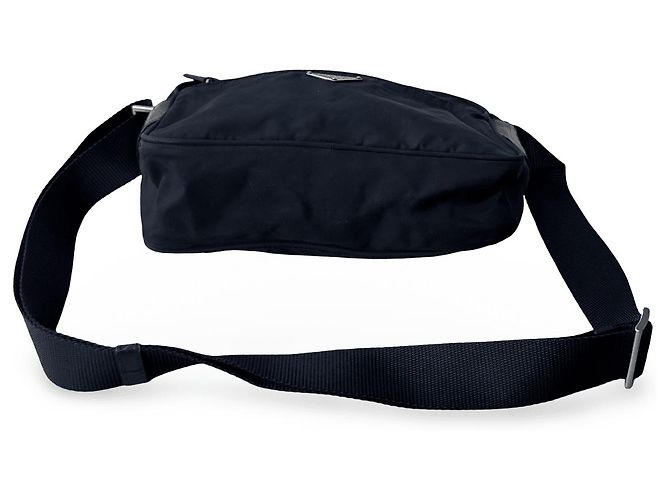 Bolsa tiracolo Prada Tessuto em nylon preto - vista 6