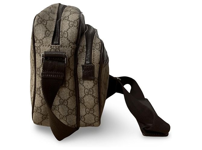Gucci Supreme Crossbody Nero Beige - vista 2