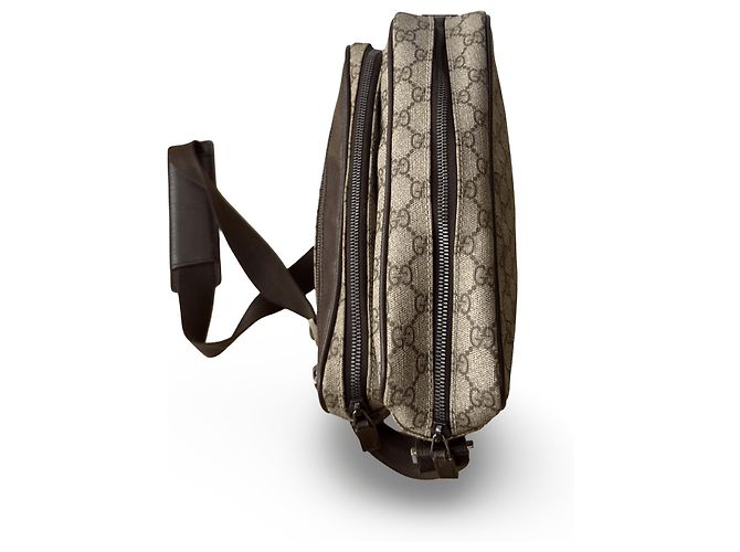 Gucci Supreme Crossbody Nero Beige - vista 4