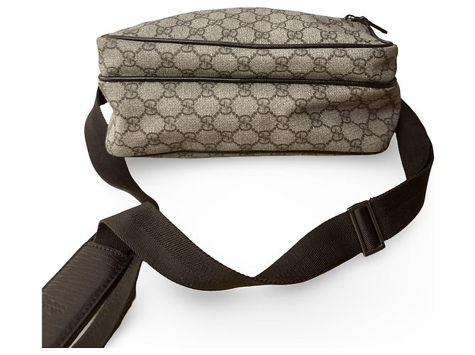 Gucci Supreme Crossbody Nero Beige - vista 5