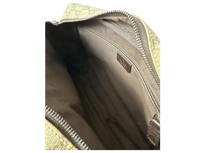 Gucci Supreme Crossbody Nero Beige - vista 6