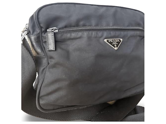 Prada Tessuto Crossbody Nero - vista 7