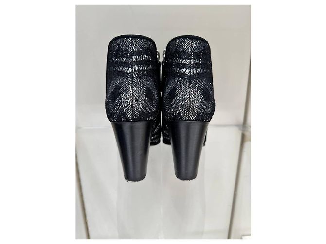 Stivaletti texturizzati neri Giuseppe Zanotti Sz.36 usati - vista 5