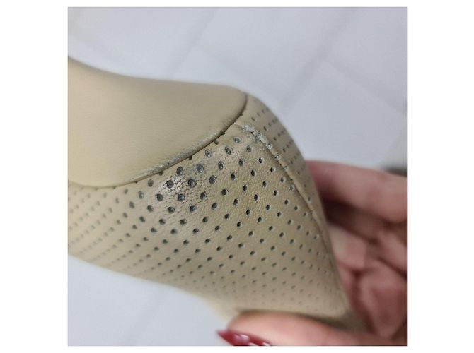 Fendi beige Stiefeletten mit Stretch-Strick-Einsatz Sz.38 Gebraucht - Ansicht 10