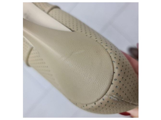Fendi beige Stiefeletten mit Stretch-Strick-Einsatz Sz.38 Gebraucht - Ansicht 9