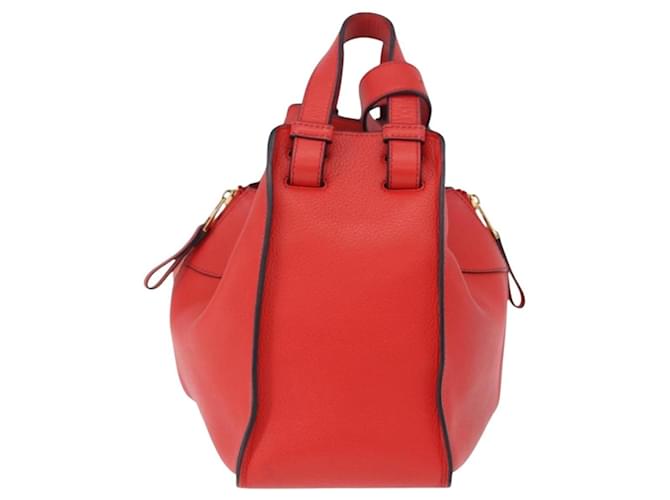 Loewe Hammock Leather Small Rosso - vista 2