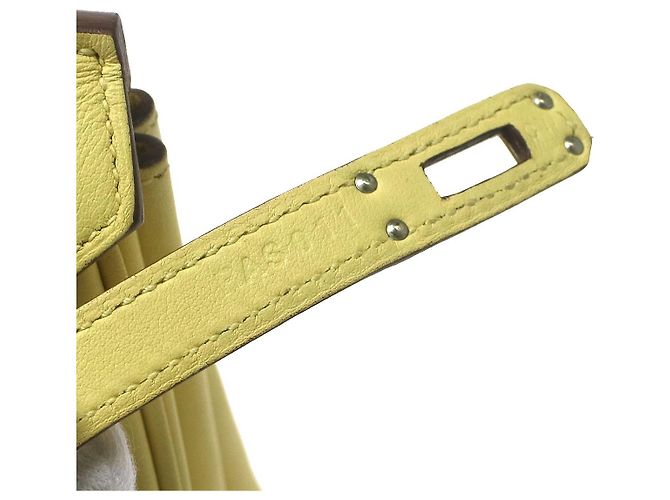 Hermès Hermes Birkin Yellow Swift con Palladium Hardware 25 Giallo - vista 5