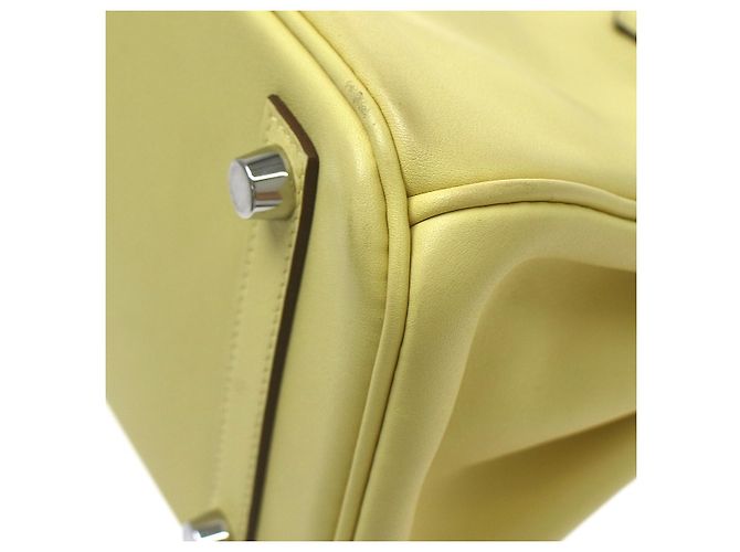 Hermès Hermes Birkin Yellow Swift con Palladium Hardware 25 Giallo - vista 6