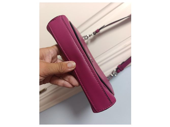 Borsa a tracolla Karl Lagerfeld in pelle fucsia Fuschia - vista 12