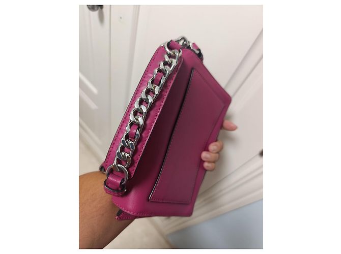 Borsa a tracolla Karl Lagerfeld in pelle fucsia Fuschia - vista 14