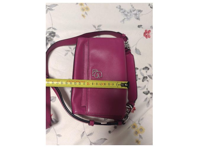 Borsa a tracolla Karl Lagerfeld in pelle fucsia Fuschia - vista 16