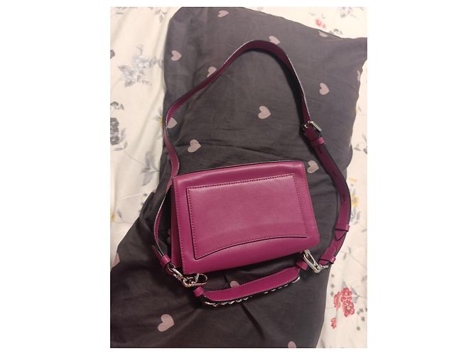 Borsa a tracolla Karl Lagerfeld in pelle fucsia Fuschia - vista 2