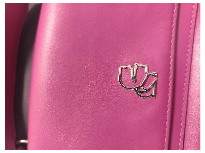 Borsa a tracolla Karl Lagerfeld in pelle fucsia Fuschia - vista 3
