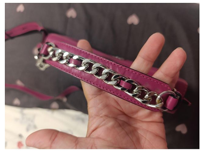Borsa a tracolla Karl Lagerfeld in pelle fucsia Fuschia - vista 6