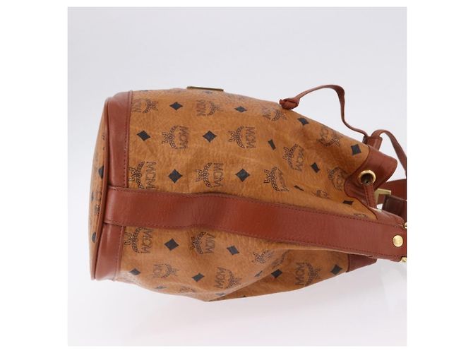 MCM Drawstring Leather Marron - vue 2