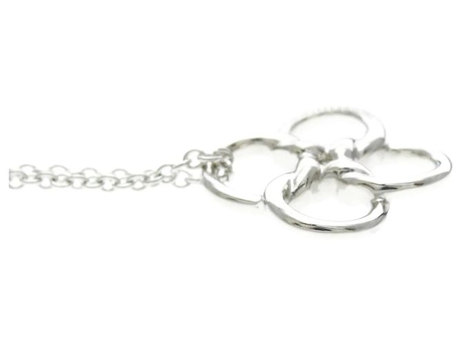 Pendente Tiffany & Co. Elsa Peretti Quadrifoglio in platino Argento - vista 5