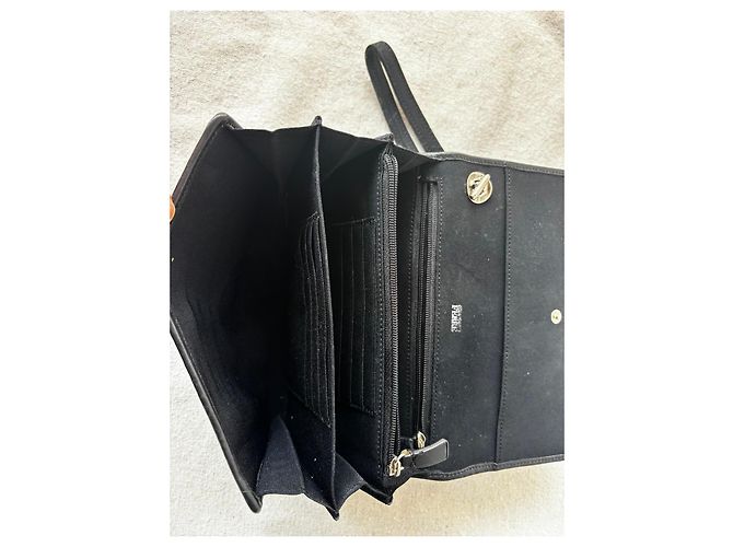 Gianfranco Ferré Pochette nera in pelle Nero - vista 14