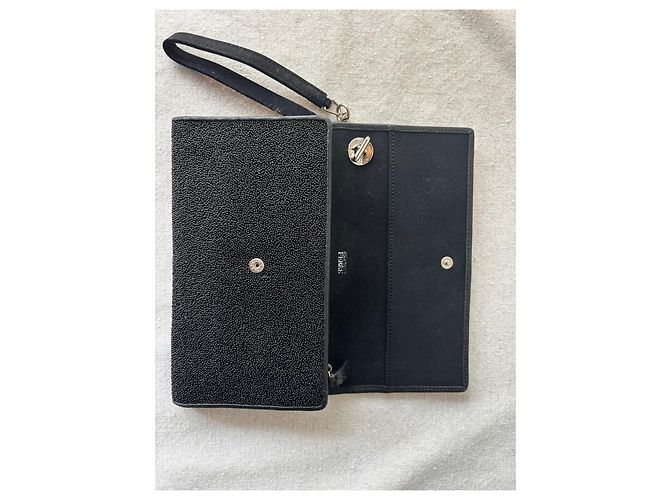 Gianfranco Ferré Pochette nera in pelle Nero - vista 19