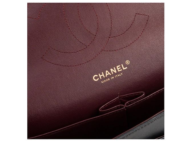 CHANEL - Borsa a tracolla Classic/Timeless Jumbo Chanel in pelle liscia nera Nero - vista 10