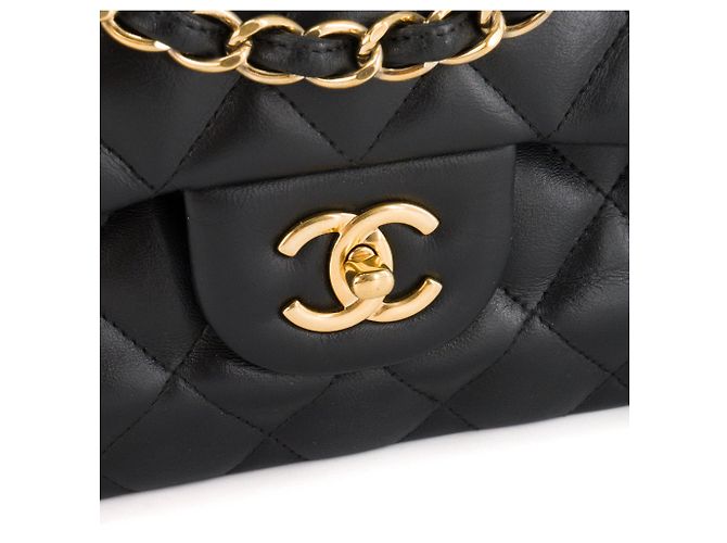 CHANEL - Borsa a tracolla Classic/Timeless Jumbo Chanel in pelle liscia nera Nero - vista 5