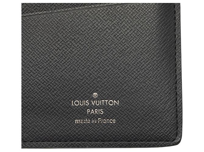 Louis Vuitton Taiga Brazza Geldbörse Lang Schwarz - Ansicht 5