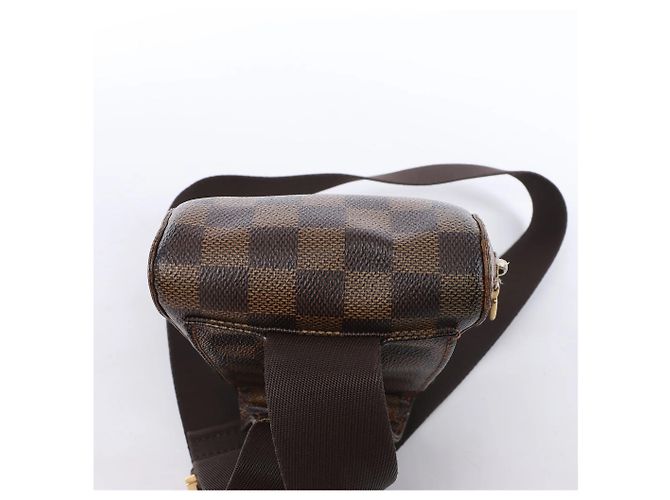 Borsa a tracolla Louis Vuitton Geronimos Damier Ebene in marrone N51994 Rosso - vista 6